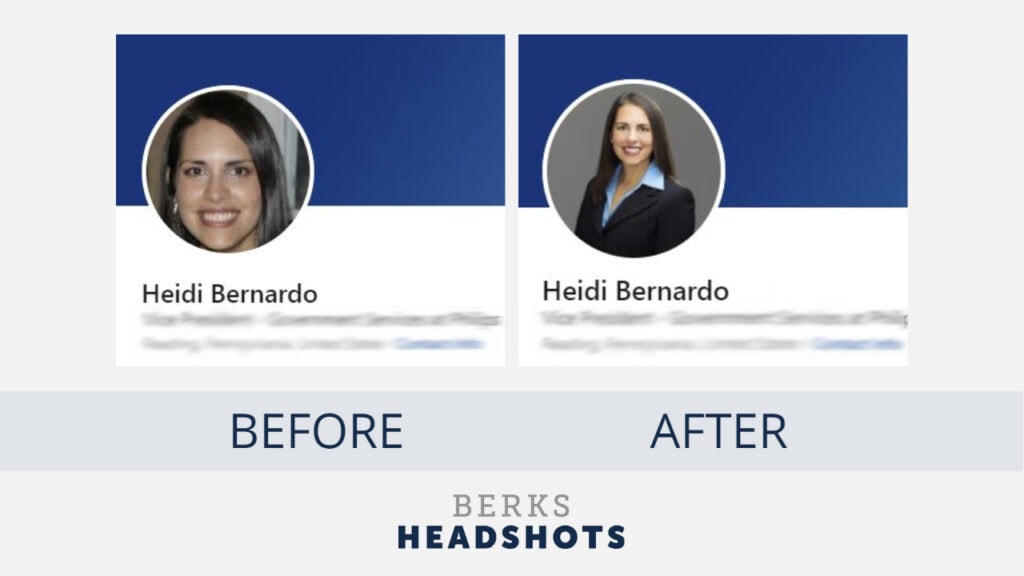 Headshot before and after 