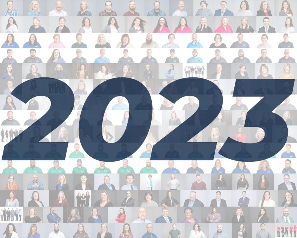 A grid of business headshot photos taken in 2023 by Berks Headshots.