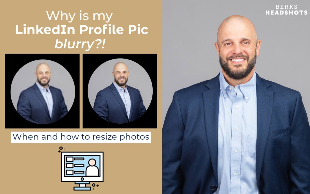 Why is my LinkedIn profile pic blurry? When and how to resize photos for social media.
