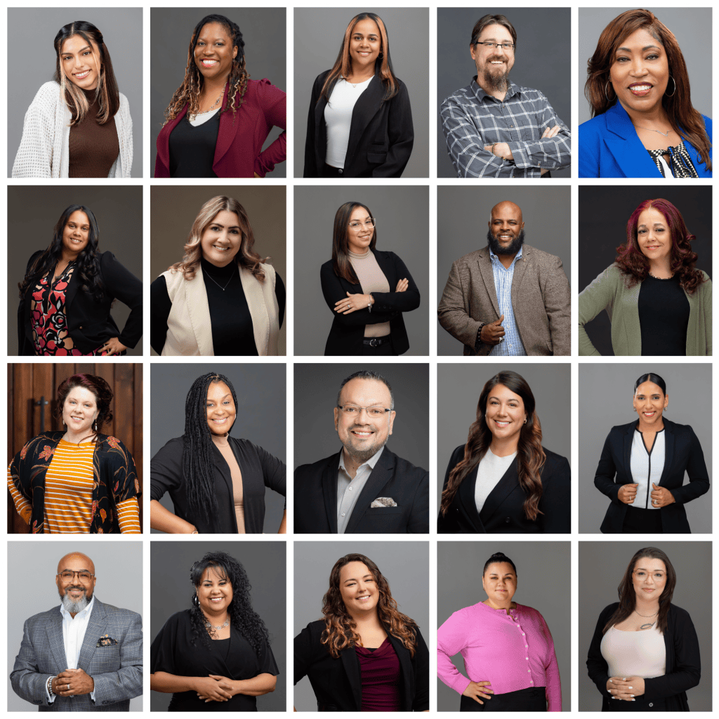 Grid of headshot photos of the staff of Betterview Counseling and Trauma Recovery.